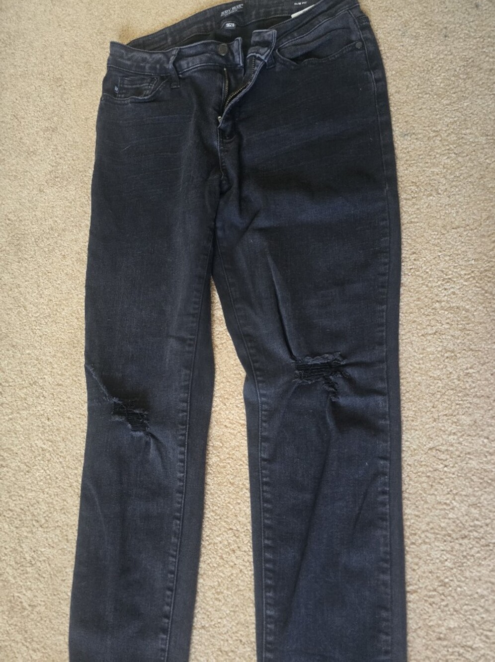 Judy Blue Dark Wash Skinny Jeans - Dark Blue - Picture 2 of 3